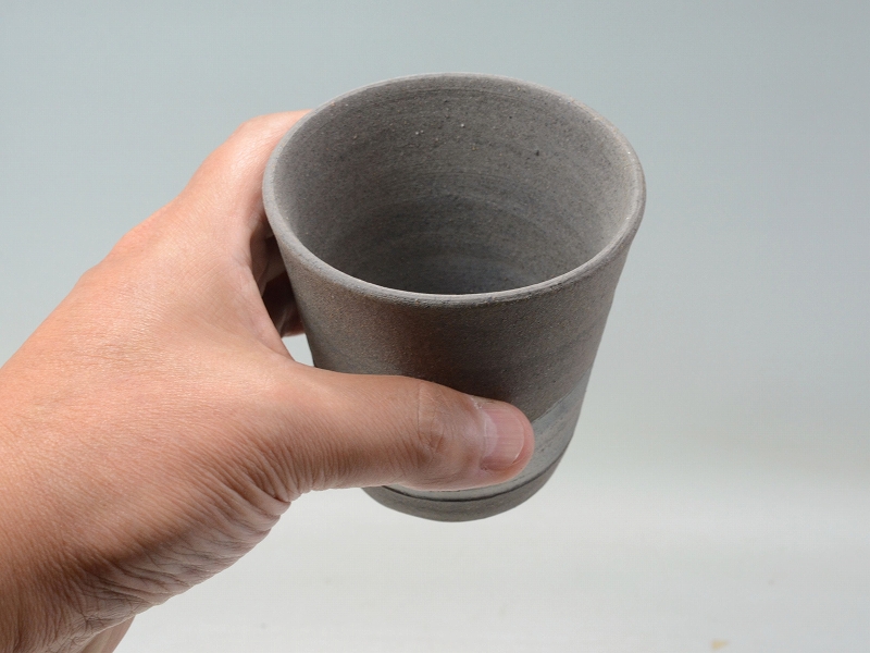 25131]青備前焼酎杯（渡邊琢磨）｜備前焼わかくさ